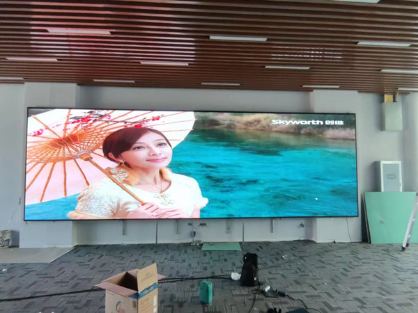 临高P1.53led小间距屏安装案例